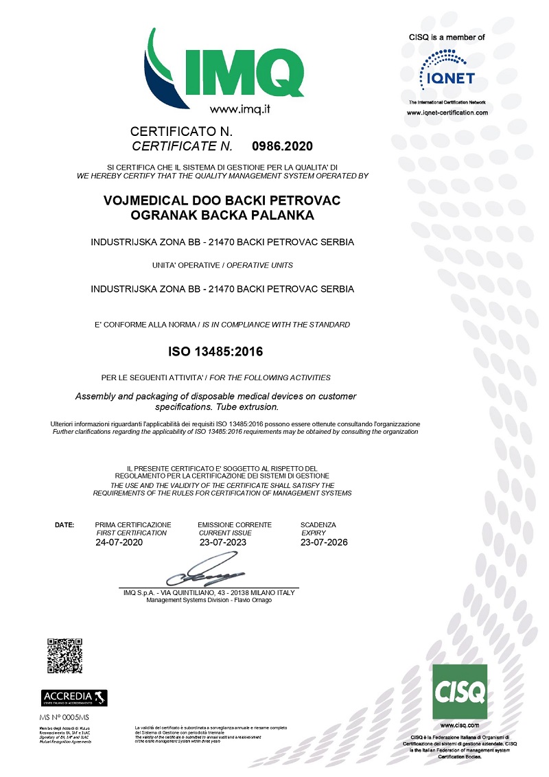 Vojmedical ISO